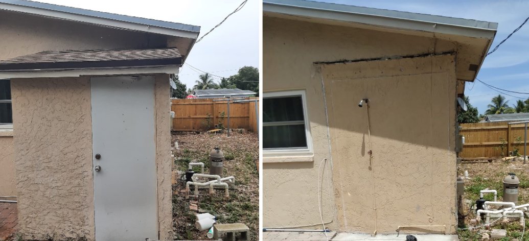 Exterior Demolition by Dynamic Removal Services in South Florida