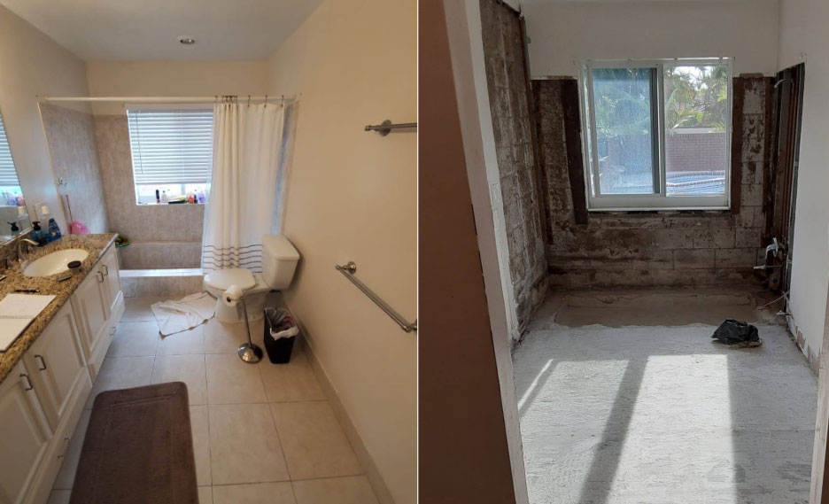 Interior Demolition by Dynamic Removal Services in South Florida