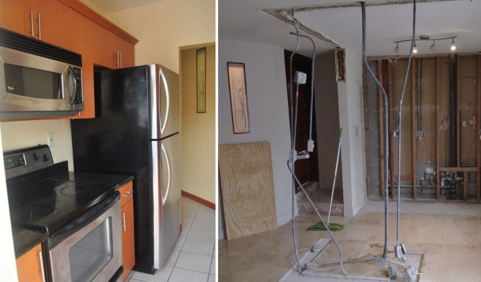 Interior Demolition by Dynamic Removal Services in South Florida